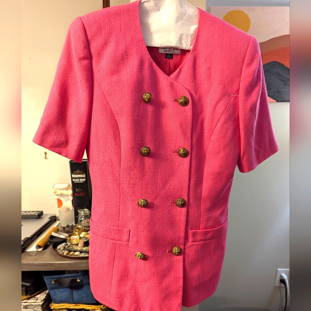 Barbie pink suit, size 4